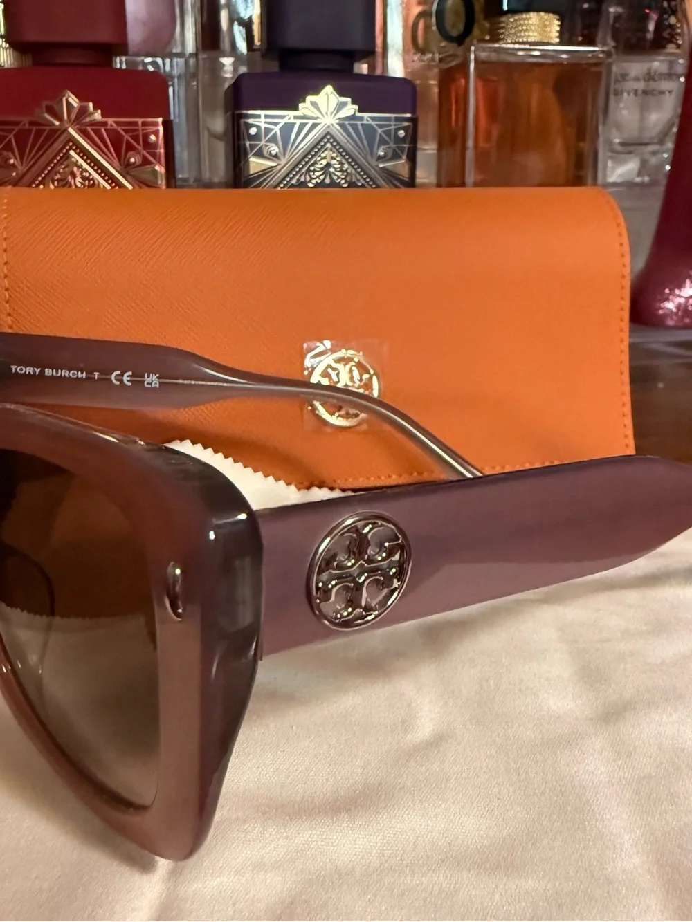 Tory Burch Oversized Sunglasses in Mauve Pink Purplish